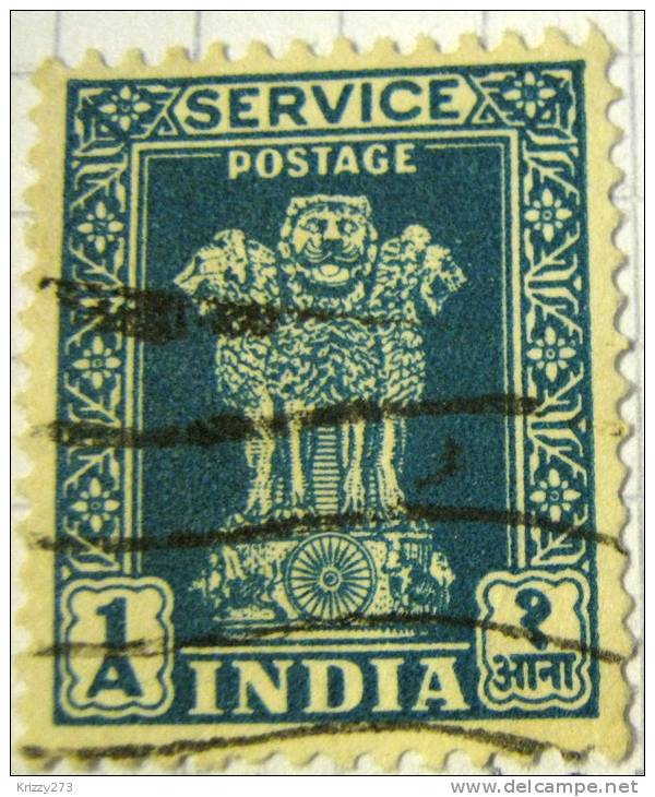 India 1958 Asokan Lion 1as - Used - Ungebraucht