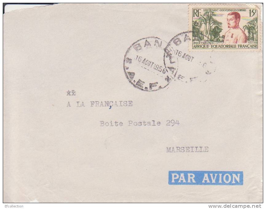 Oubangui,Bangui,1956,n°23 0  Sur Devant De Lettre,AEF,Afrique Equatoriale Francaise,colonies - Other & Unclassified