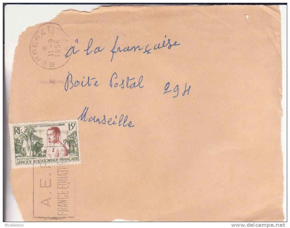 Oubangui,Berbérati,1956,n °230  Sur Devant De Lettre,AEF,Afrique Equatoriale Francaise,colonies - Autres & Non Classés