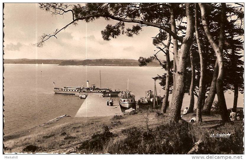 ILE AUX MOINES-LE DEBARCADERE-BATEAU VAPEUR--BOIS D'AMOUR - Ile Aux Moines