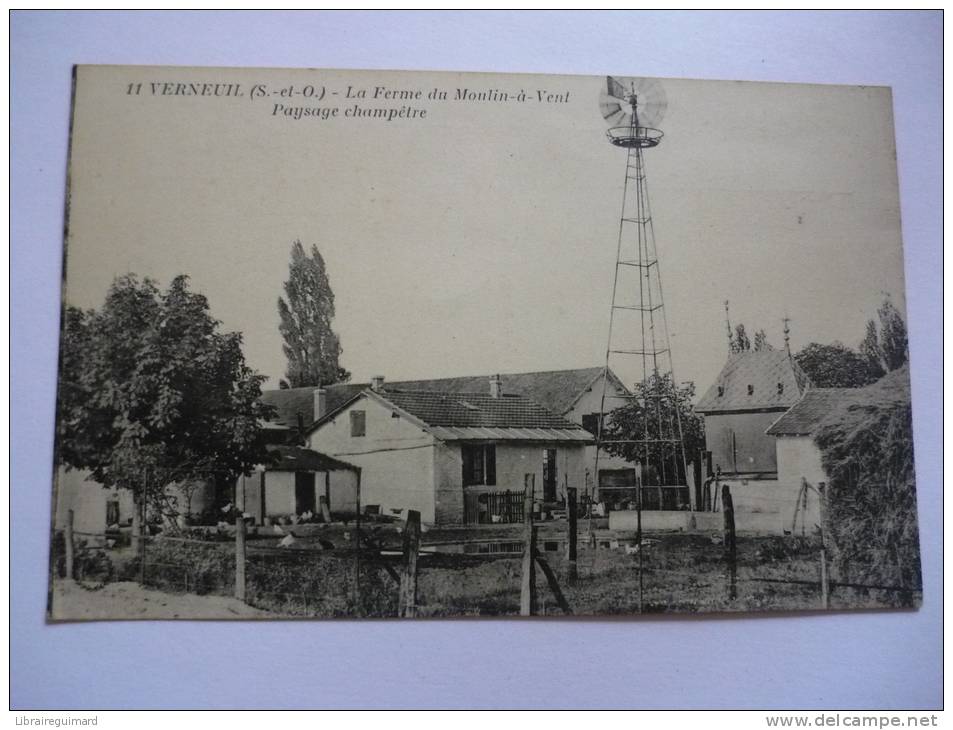 2 Eig - CPA N°11 - Verneuil - La Ferme Du Moulin-à-Vent Paysage Champêtre - [78] Yvelines - Verneuil Sur Seine