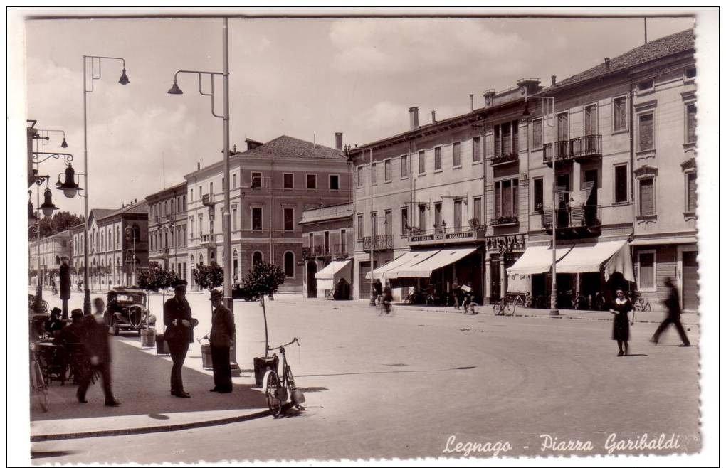 2SC296) LEGNAGO - PIAZZA GARIBALDI - FORMATO PICCOLO - Other & Unclassified