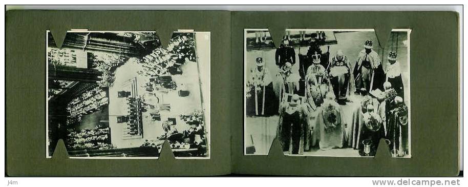 ROYAUME UNI... Carnet Complet De 12 Photos Anciennes Sur " The Coronation Of King GEORGE VI And QUEEN ELIZABETH - Famous People