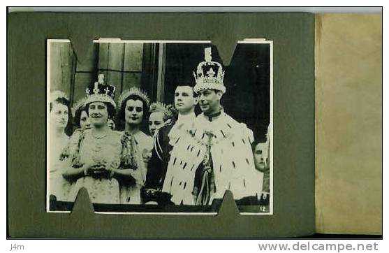 ROYAUME UNI... Carnet Complet De 12 Photos Anciennes Sur " The Coronation Of King GEORGE VI And QUEEN ELIZABETH - Famous People