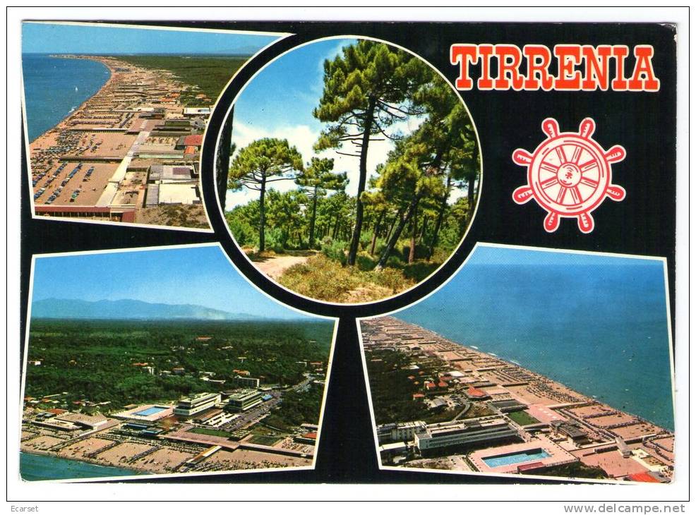 TIRRENIA (PISA) - Vedute Varie. Viaggiata (anni '70) - Pisa