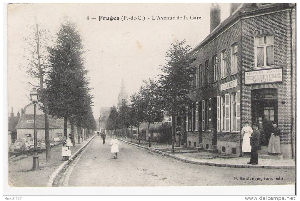 FRUGES 62 Pas De Calais L' Avenue E La Gare Véritable CPA - Fruges