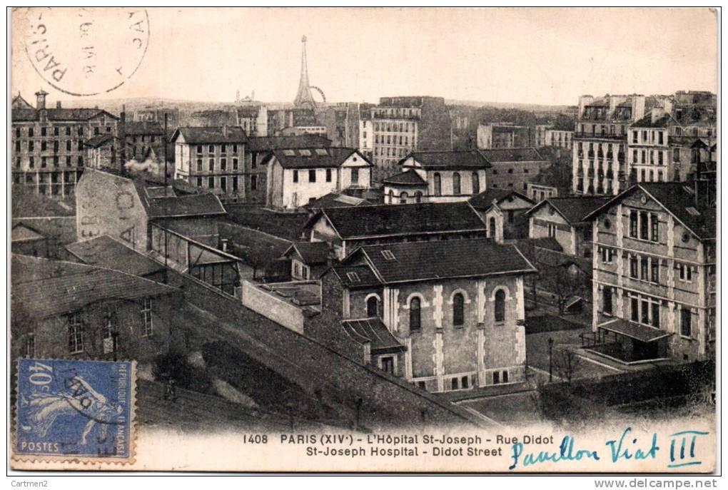 PARIS L'HOPITAL SAINT-JOESPH LA RUE DIDOT 75014 - Distrito: 14