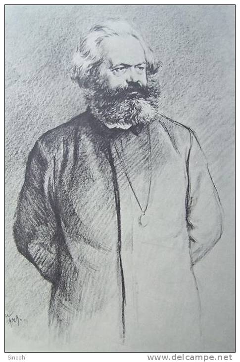 11A -099    @      Karl Marx  , ( Postal Stationery, -Articles Postaux -Postsache F ) - Karl Marx