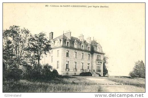 72 - Sègrie - Château De St Christophe  : Achat Immédiat - Allonnes