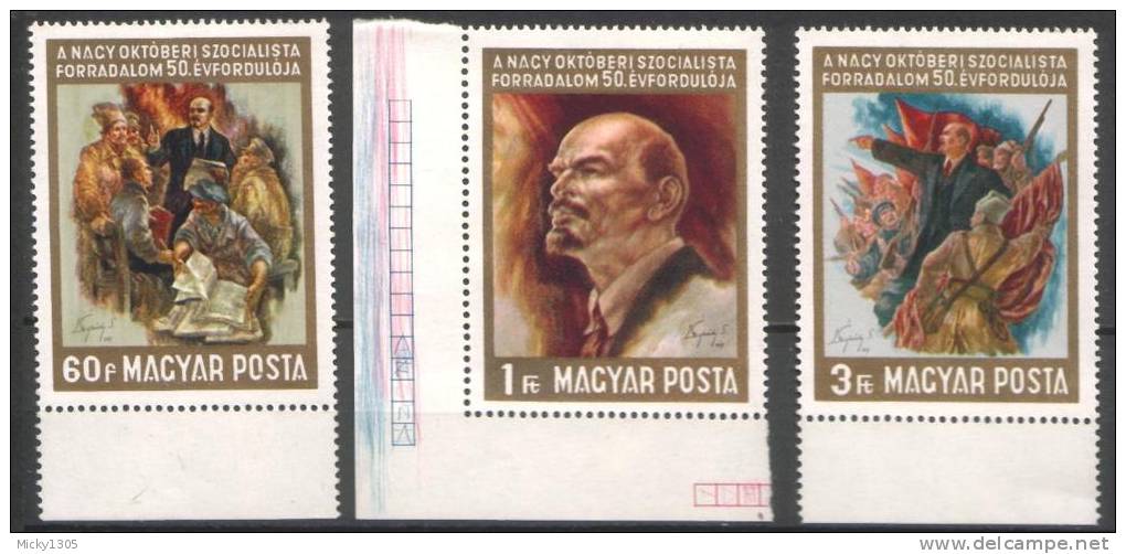 Ungarn / Hungary - Mi-Nr 2365/2367 Postfrisch / MNH **  (g479) - Lenin
