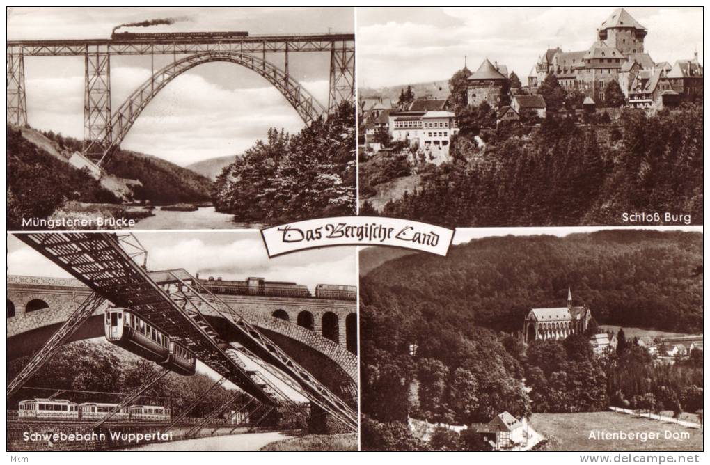 Das Bergische Land Mit Müngstener Brücke Real Photocard - Remscheid