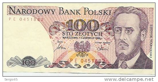 100 Zlotych - 1986 - Pologne