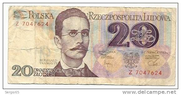 20 Zlotych - 1982 - Pologne