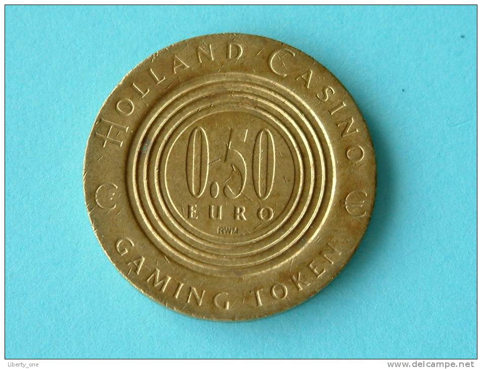 2002 HOLLAND CASINO 0,5 Euro GAMING TOKEN  ( For Grade, Please See Photo ) !! - Other & Unclassified