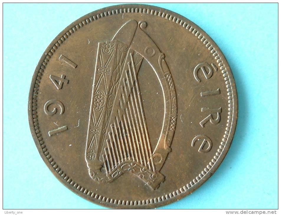 1941 ONE PENNY / KM 11 ( For Grade, Please See Photo ) !! - Irlande