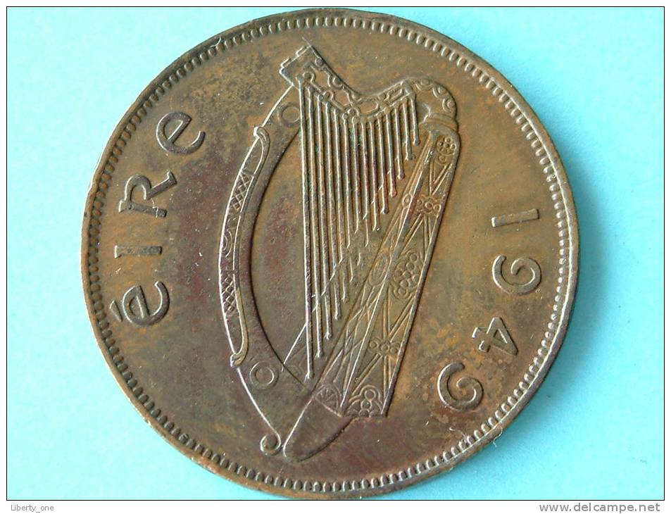 1949 ONE PENNY / KM 11 ( For Grade, Please See Photo ) !! - Irlande