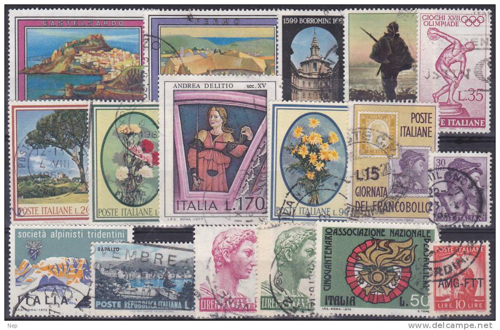 ITALIË - SELECTIE 1 - Gest/Obl/Us - Collections