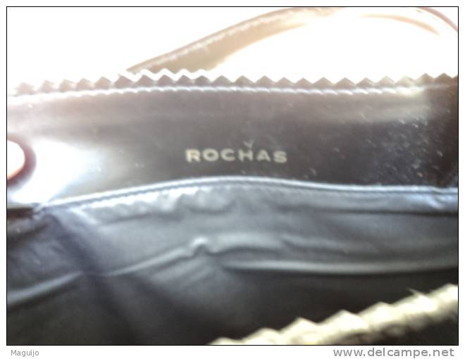 ROCHAS SAC SIGLE /NOIR /FERMETURE  BOUTON PRESSION  LIRE !!! - Mignon Di Profumo Donna (senza Box)