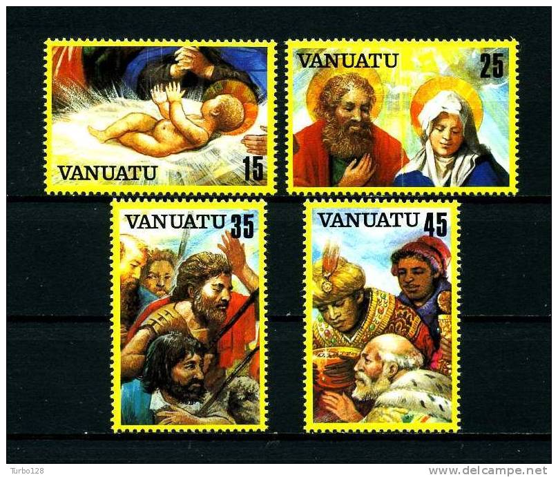 VANUATU 1982  N° 662/665 **  Neufs,  Ier Choix. Sup. Cote: 4.20 &euro;  (Noël, Christmas. Enfant. Child) - Vanuatu (1980-...)