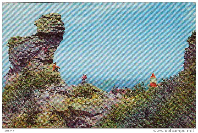 Cap-Chat Québec P.Q. - Rocher Rock Stone Geology Phare Lighthouse - Stamp & Postmark 1961 - 2 Scans - Other & Unclassified