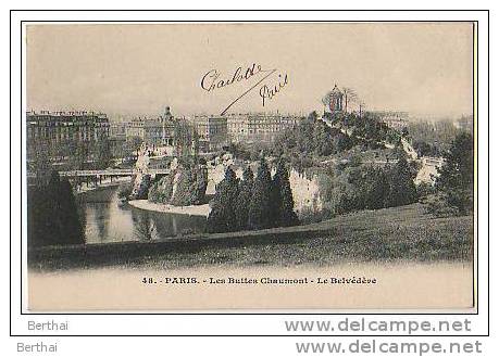 75 PARIS 19 - Les Buttes Chaumont - Le Belvedere - Arrondissement: 19