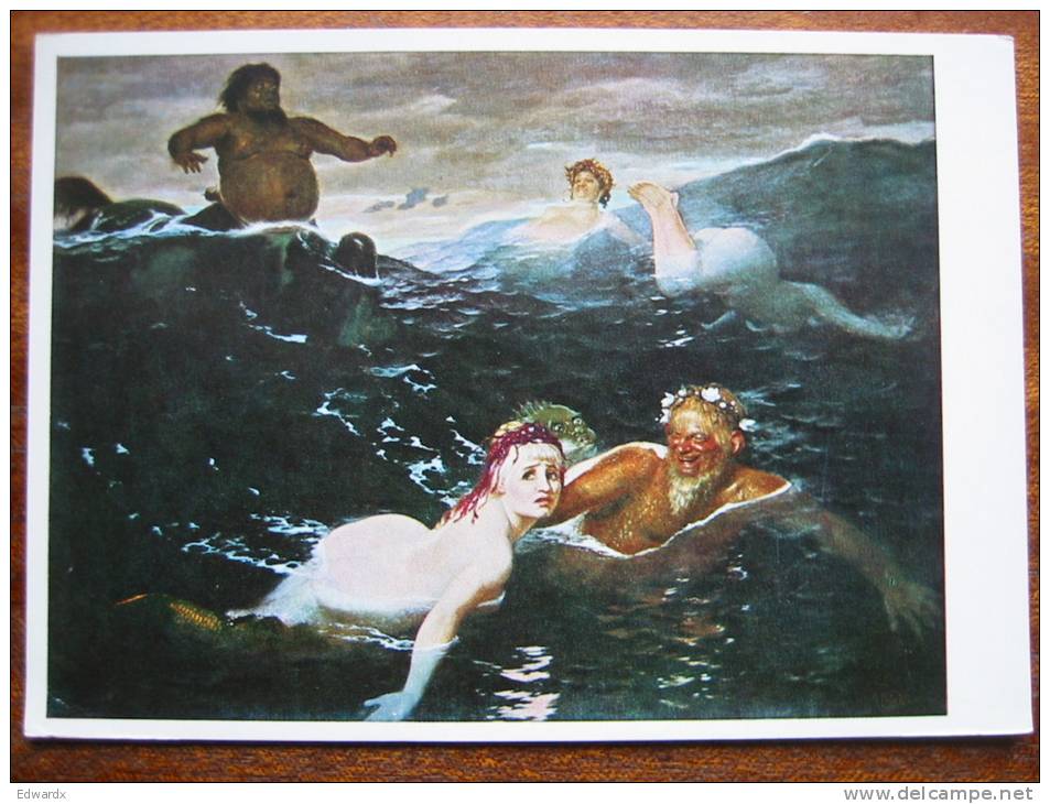 Bocklin, Arnold Spiel Der Wellen Munich Munich Art Postcard - Paintings