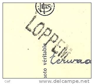 420 Op Kaart Met Stempel BRUGGE Met Naamstempel (griffe D'origine) LOPPEM - Linear Postmarks