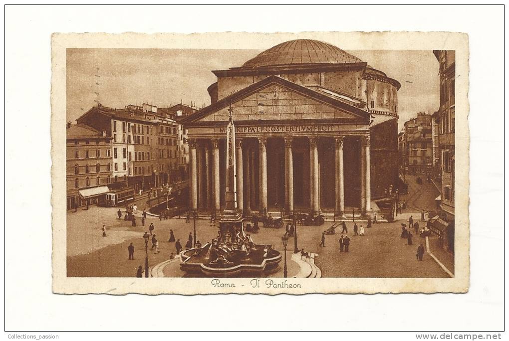 Cp, Italie, Roma, Il Pantheon, Voyagée - Panthéon