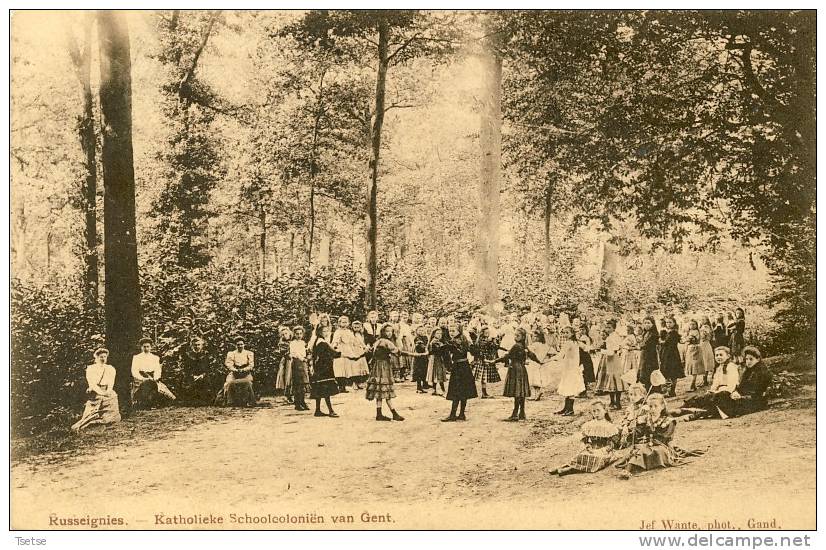 Rozenaken / Russeignies - Katholieke Schoolcoloniën Van Gent -1911 ( Voir Verso ) - Kluisbergen