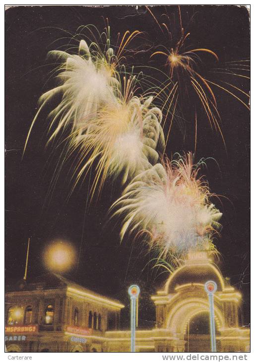 DANMARK,COPENHAGEN,feu D'artifice ,the Night,COPENHAGUE,1953 - Dinamarca