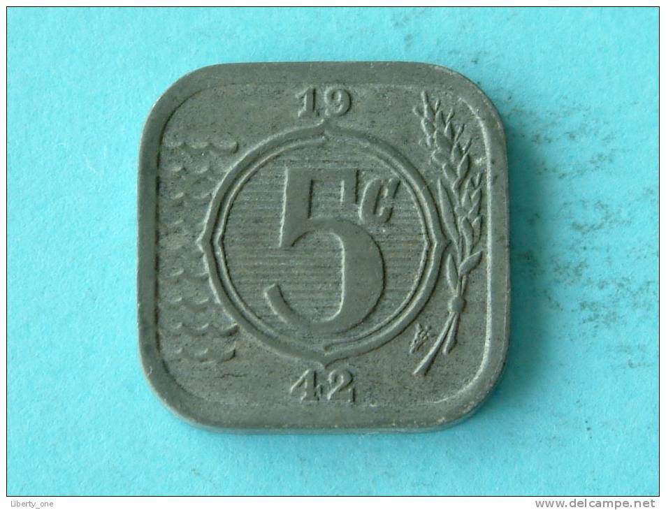 1942 - 5 Cent / KM 172 ( Uncleaned - For Grade, Please See Photo ) ! - 5 Cent