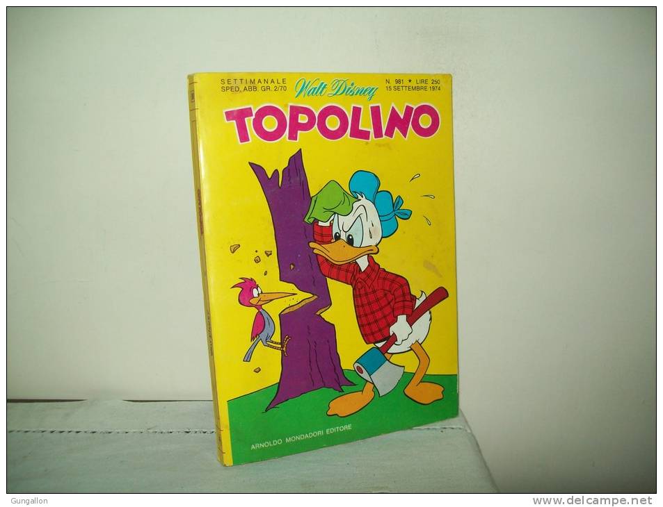 Topolino (Mondadori 1974) N. 981 - Disney