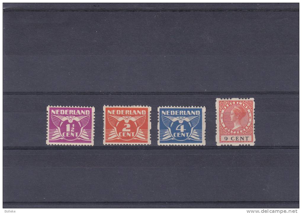 Pays Bas - Yvert 167b - 168a - 171a - 175a * - MH - Avec Perforation Partielle - Carnets Et Roulettes