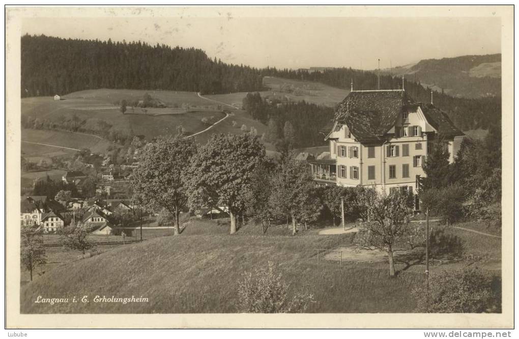 Langnau Im Emmental - Erholungsheim          1926 - Langnau Im Emmental