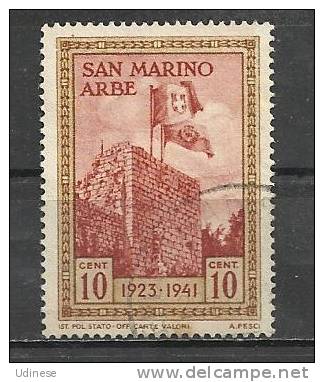 SAN MARINO 1942 - ISLE OF RAB 0.10 - USED OBLITERE GESTEMPELT - Usados