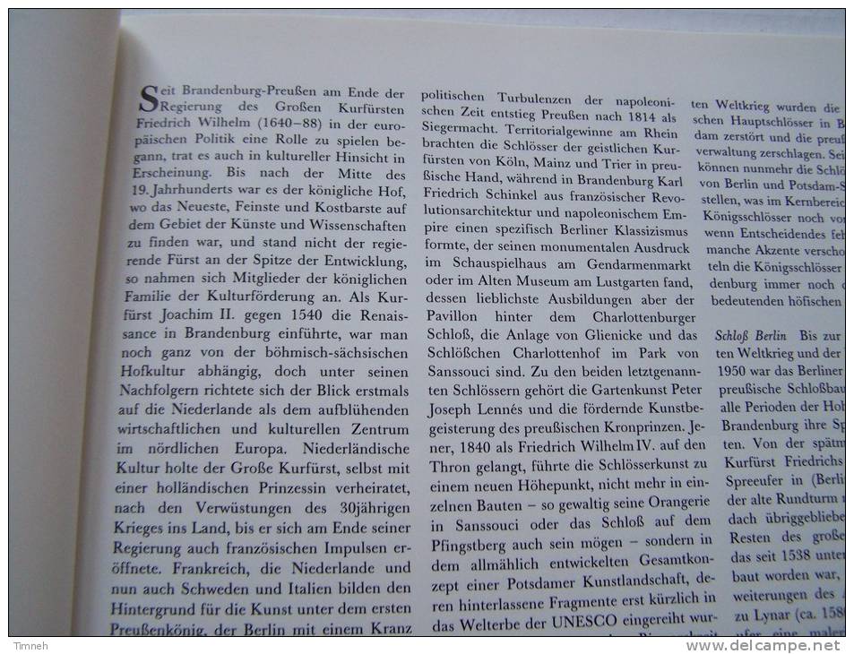 Königliche Schlösser In Berlin - Brandenburg - Postdam 1994 Seemann Verlag - SCHLOB JAGDSCHLOB  ORANGERIE PALAIS- - Museen & Ausstellungen