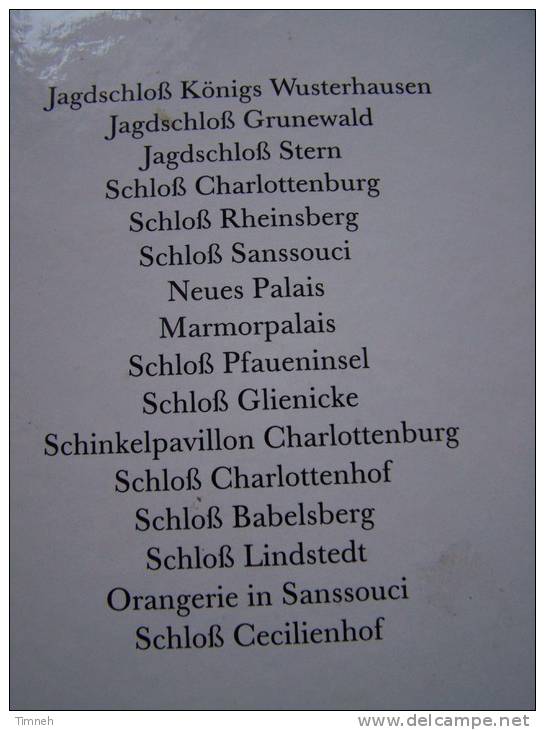 Königliche Schlösser In Berlin - Brandenburg - Postdam 1994 Seemann Verlag - SCHLOB JAGDSCHLOB  ORANGERIE PALAIS- - Musées & Expositions