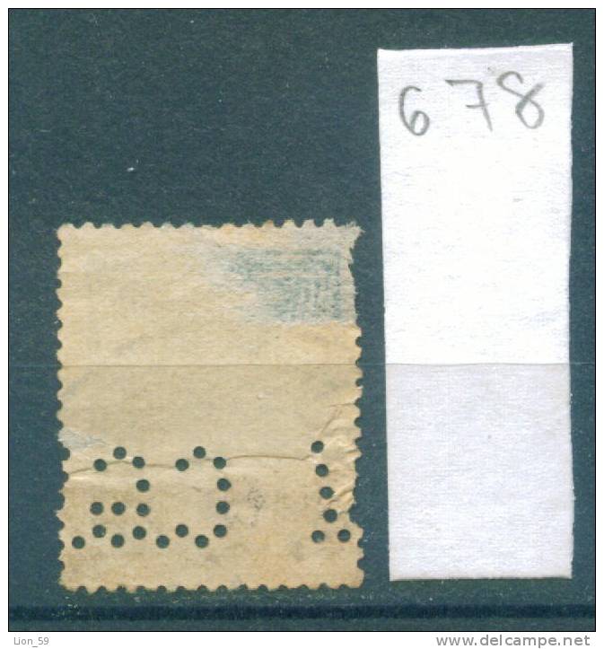 25K678 // - C.G.V. - Perfin Perfores Perforiert Perforati Perforadas Czechoslovakia Tchecoslovaquie Tschechoslowakei - Perforadas