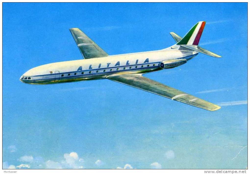 CARAVELLE III S. E. 210 Dell' ALITALIA. Non Vg. Anni '60. - 1946-....: Moderne