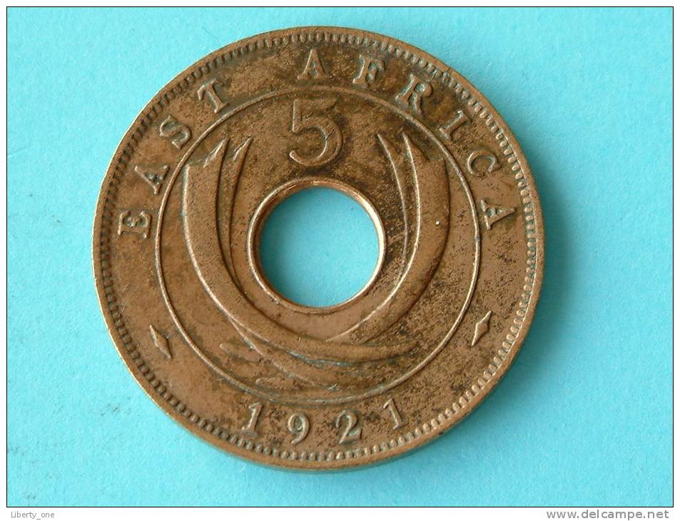 1921 - 5 CENTS / KM 18 ( Uncleaned - For Grade, Please See Photo ) ! - Colonie Britannique