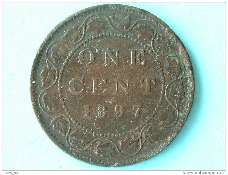 1897 - ONE CENT / KM 7 ( Uncleaned - For Grade, Please See Photo ) ! - Canada