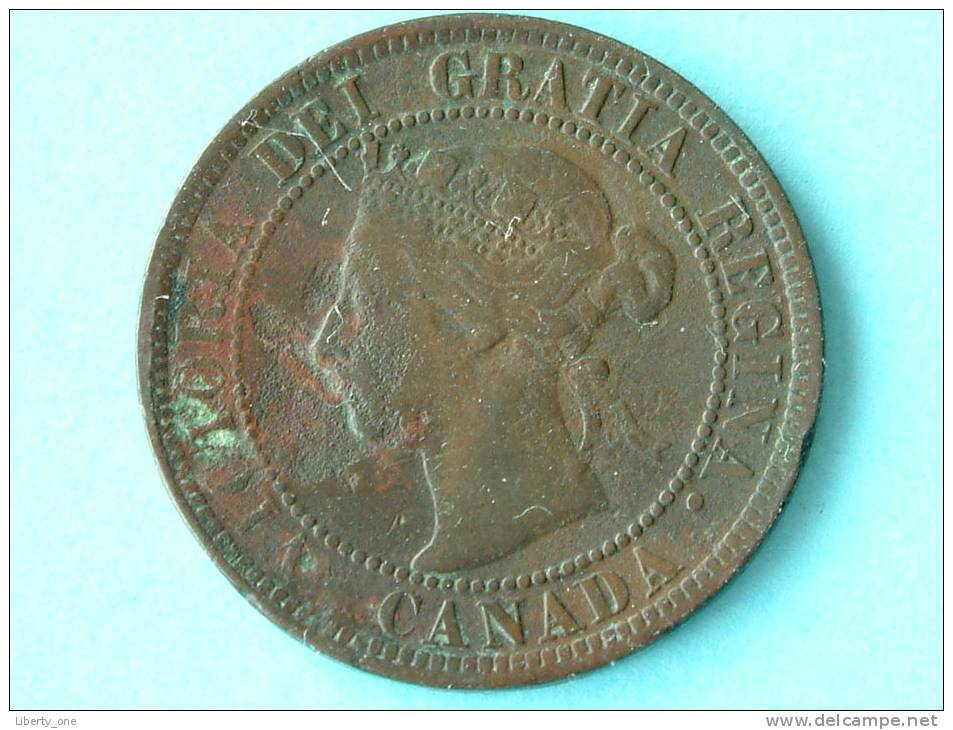 1897 - ONE CENT / KM 7 ( Uncleaned - For Grade, Please See Photo ) ! - Canada