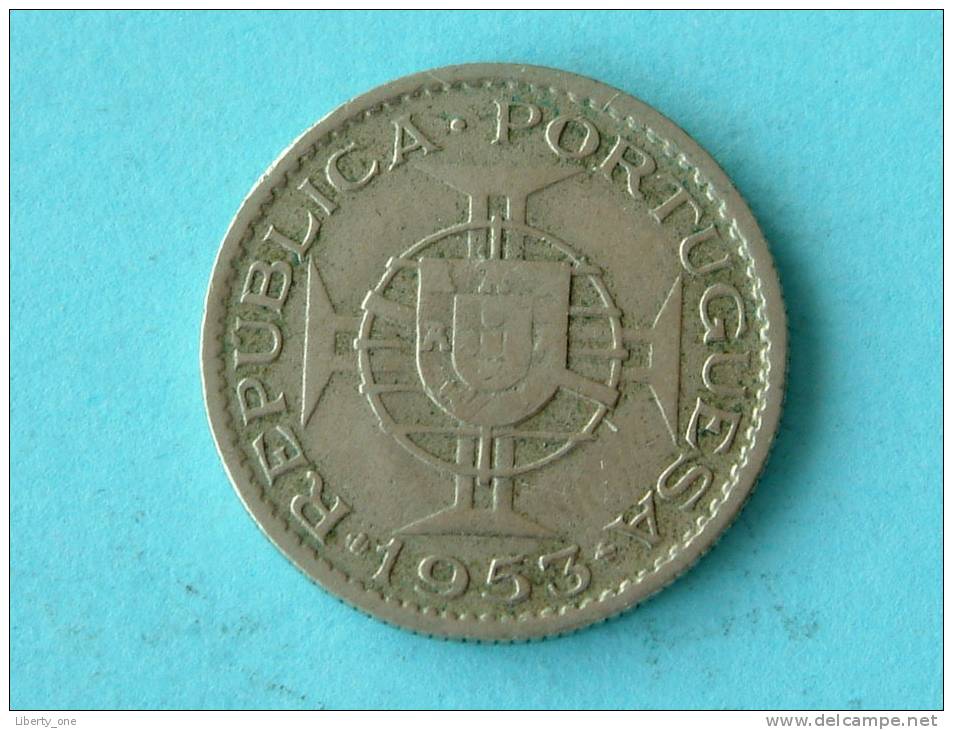 1953 - 2 $ 50 ESCUDOS / KM 77 ( Uncleaned - For Grade, Please See Photo ) ! - Angola