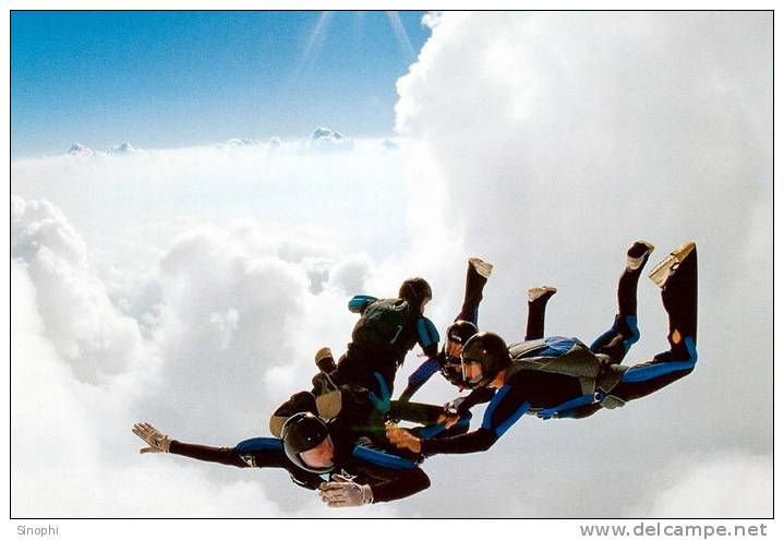 12A -070 @  Parachute,  Parachutting Fallschirm Paracaidismo   ( Postal Stationery, -Articles Postaux -Postsache F - Paracadutismo