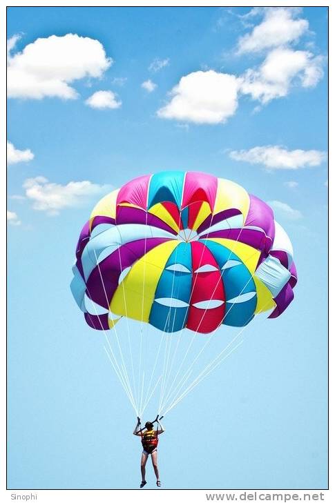 12A -089   @  Parachute,  Parachutting Fallschirm Paracaidismo   ( Postal Stationery, -Articles Postaux -Postsache F - Fallschirmspringen