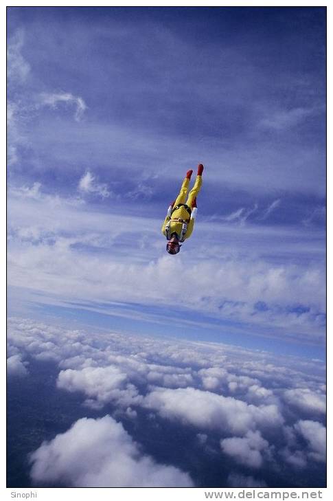 12A -098   @  Parachute,  Parachutting Fallschirm Paracaidismo   ( Postal Stationery, -Articles Postaux -Postsache F - Paracadutismo