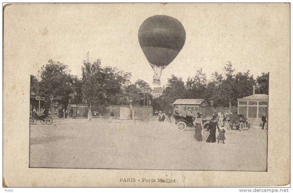 PARIS PORTE MAILLOT DECOLLAGE D UN BALLON - Arrondissement: 17