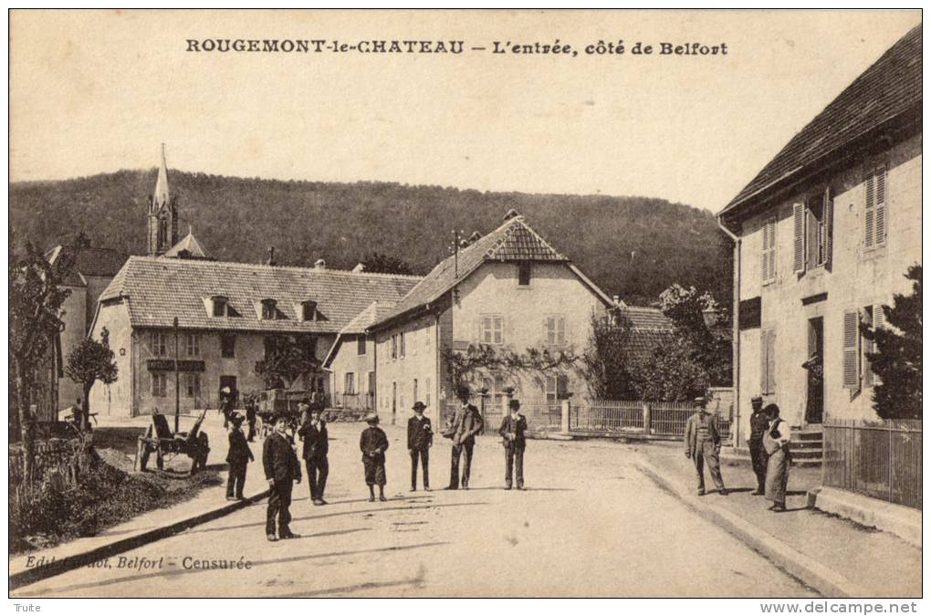 ROUGEMONT-LE-CHATEAU L ENTREE COTE DE BELFORT CENSUREE - Rougemont-le-Château