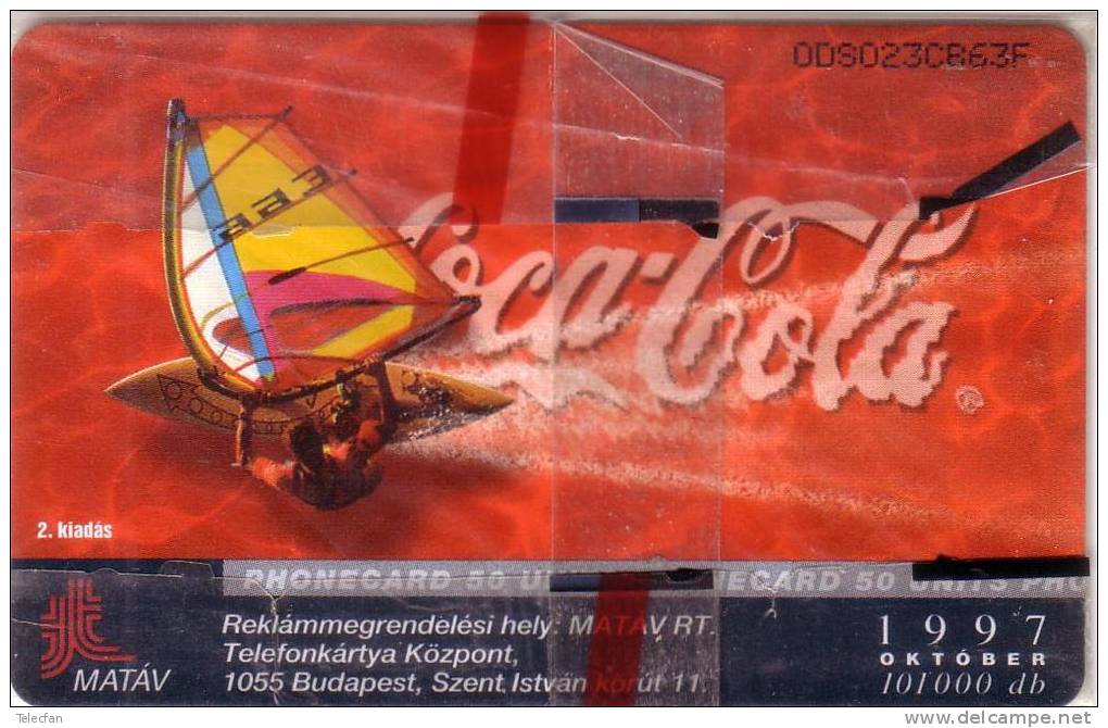 HONGRIE HUNGARY COCA COLA   COKE  NEUVE SOUS BLISTER MINT IN BLISTER VERSO SURF  SUPERBE - Alimentation