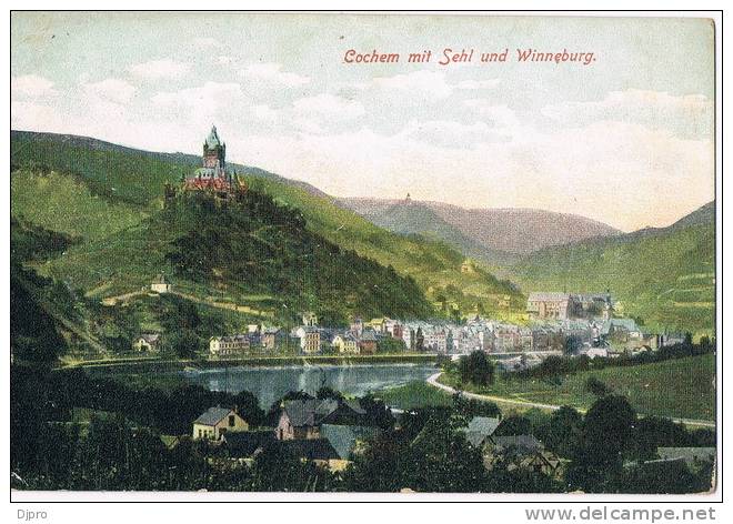 Cochem Mit Sehl Und Winneburg   1908 - Cochem